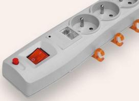 rites laidam - HSK Data Surge Protector 7 Outlet Grey 1.5m - 4 nuotrauka