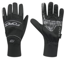 aprangos dviratininkam - Force Windster Spring Full Gloves Black M - 1 nuotrauka