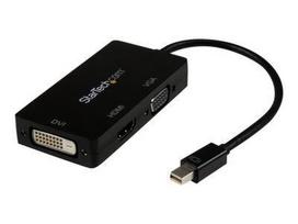 StarTech Mini DP/Thunderbolt To HDMI/VGA/DVI Splitter 10cm Black