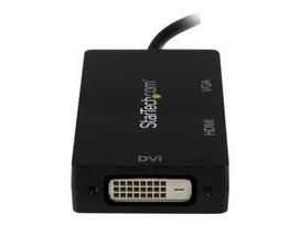 adapteris dvi to hdmi - StarTech Mini DP/Thunderbolt To HDMI/VGA/DVI Splitter 10cm Black - 2 nuotrauka