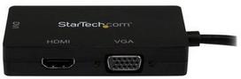 adapteris dvi to hdmi - StarTech Mini DP/Thunderbolt To HDMI/VGA/DVI Splitter 10cm Black - 3 nuotrauka