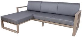 kampini baldu komplektas - Lauko baldų komplektas Home4you Posta 23517, pilkas/, 3-5 vietų - 2 nuotrauka