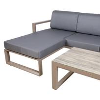 kampini baldu komplektas - Lauko baldų komplektas Home4you Posta 23517, pilkas/, 3-5 vietų - 6 nuotrauka