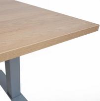 stalas 140x70 - Stalas reguliuojamo aukščio Home4you Ergo-2 Hickory Tree, smėlio ruda - 2 nuotrauka