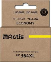rasalai spausdintuvo - Rašalinio spausdintuvo kasetė Actis Cartridge KH-364YR For HP 12ml Yellow - 1 nuotrauka