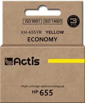 Rašalinio spausdintuvo kasetė Actis Cartridge KH-655YR For HP 12ml Yellow