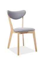 valgomojo kedes pilkos - Signal Meble Chair Brando Oak/Grey - 2 nuotrauka