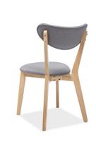 valgomojo kedes pilkos - Signal Meble Chair Brando Oak/Grey - 3 nuotrauka