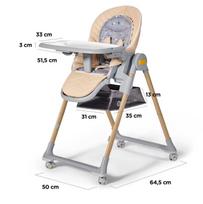 gultukas kinderkraft - KINDERKRAFT maitinimo kėdutė/gultukas LASTREE, pilkas - 8 nuotrauka