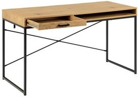 Stalas Home4you Seaford AC95139, juodas/ąžuolo