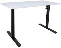 Stalas reguliuojamo aukščio Home4you Ergo Optimal K187022, baltas/juodas