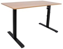 Stalas reguliuojamo aukščio Home4you Ergo Optimal K187023, juodas/medžio