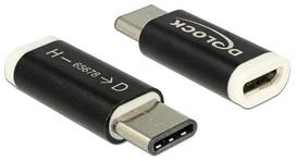 usb type c to usb b - Delock Adapter USB-micro B to USB C Black - 2 nuotrauka