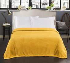 antklode 150x200 - DecoKing Henry Blanket Mustard 150x200 - 5 nuotrauka