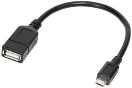 micro usb male female - Logilink Micro USB B Male To USB A Female With OTG 0.2m - 1 nuotrauka