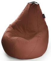 Sėdmaišis Qubo™ Comfort 120, gobelenas, tamsiai rudas