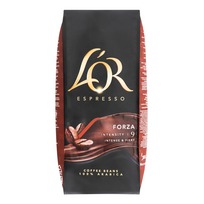 1 kg pupeliu kavos - Kavos pupelės L'OR ESPRE FORZA BNS RA 1kg - 2 nuotrauka