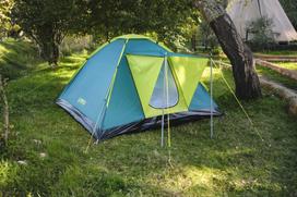 bestway palapine - Dvivietė palapinė Pavillo Coolground X3 380007, juoda/geltona/žalia - 5 nuotrauka