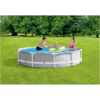 baseinas 305 76 - Intex Prism Frame Premium Pool Grey - 2 nuotrauka