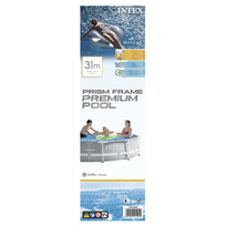 baseinas 305 76 - Intex Prism Frame Premium Pool Grey - 4 nuotrauka