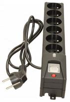 surge protector - Lestar Surge Protector 6 Outlet Black 1.5m - 4 nuotrauka