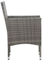 lauko baldai 7 vietos - Lauko baldų komplektas VLX 5 Piece Garden Lounge Set Poly Rattan, pilkas/rudas, 7 vietų - 10 nuotrauka