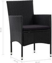 lauko baldai 4 - Sodo baldų komplektas VLX 4 Piece Garden Lounge Set with Cushions 45891 - 9 nuotrauka
