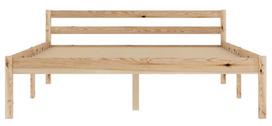 lova remas 140x200 - Lova VLX Solid Pinewood 283193, medžio, 206x146 cm, su grotelėmis - 3 nuotrauka