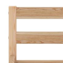 lova remas 140x200 - Lova VLX Solid Pinewood 283193, medžio, 206x146 cm, su grotelėmis - 4 nuotrauka