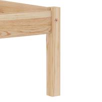 lova remas 140x200 - Lova VLX Solid Pinewood 283193, medžio, 206x146 cm, su grotelėmis - 5 nuotrauka