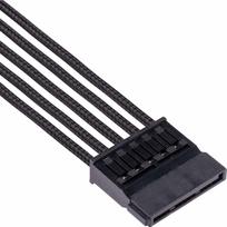 corsair psu - Corsair Premium Individually Sleeved PSU Cables Pro Kit Type 4 Gen 4 Black - 3 nuotrauka