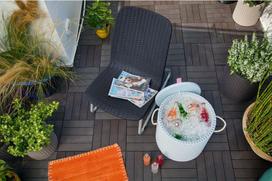 pati pati - Keter Rio Patio Set Grey - 5 nuotrauka