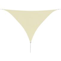 Tentas nuo saulės, oksf. aud., trikampis, 3,6x3,6x3,6m, kreminė
