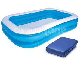 Šeimos pripučiamas šeimyninis baseinas 262 x 175 x 51 cm Bestway 54006 + dangtis