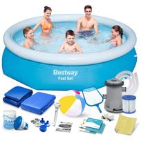 Išplečiamas sodo baseinas 305 x 76 cm, 15in1 Bestway 57270 rinkinys