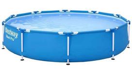 bestway baseinas 305 - Karkasinis baseinas su siurbliu Bestway Steel Pro  56679 305x76cm - 1 nuotrauka
