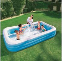 bestway filtras - Šeimos pripučiamas šeimyninis baseinas 305 x 183 x 56 cm Bestway 54009 + dangtis - 3 nuotrauka