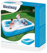 bestway filtras - Šeimos pripučiamas šeimyninis baseinas 305 x 183 x 56 cm Bestway 54009 + dangtis - 5 nuotrauka