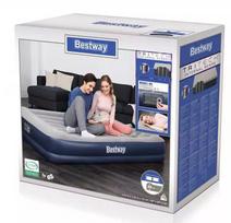pripuciami ciuziniai su pompa - Pripučiamas čiužinys Bestway 67725 Tritech Queen 203x152x36 cm, su integruota pompa - 7 nuotrauka