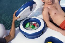 hydro force - Bestway Schwimmring chair "Rapid Rider X2" 43113 (yellow / juodas, 251x132) - 6 nuotrauka