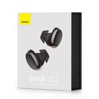 tws ausines - Baseus TWS Encok W11 (Juodos) - 6 nuotrauka