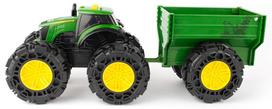 modeliukai traktoriai - Žaislinis traktorius John Deere Tractor with Wagon, žalia - 3 nuotrauka