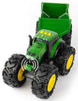 modeliukai traktoriai - Žaislinis traktorius John Deere Tractor with Wagon, žalia - 4 nuotrauka