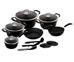 elo keptuves - Puodų komplektas Berlinger Haus Black Professional Line BH-6129, 160 - 280 mm, 1.2 - 6.1 l, 15 vnt. - 2 nuotrauka