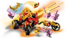 lego drakonas - LEGO NINJAGO Kai auksinio drakono automobilis 71773 - 5 nuotrauka