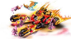 lego drakonas - LEGO NINJAGO Kai auksinio drakono automobilis 71773 - 6 nuotrauka