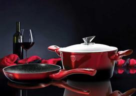 berlingerhaus puodai - Puodų komplektas Berlinger Haus Metallic Line Burgundy Noir Edition BH-1632, 160 - 280 mm, 1.2 - 6.1 l, 15 vnt. - 4 nuotrauka