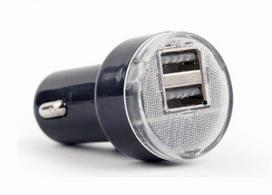 ikroviklis usb 5v 2 1a - GEMBIRD EG-U2C2A-CAR-02 - 1 nuotrauka