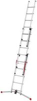kopecios 3 daliu - Aliuminio kombinuotos kopėčios Hailo ProfiLOT 9306-507, 2x6   1x5 pak - 2 nuotrauka