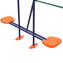 slides - Sūpynės VLX Swing Set with Slide 91359, mėlynos/žalios/oranžinės - 7 nuotrauka